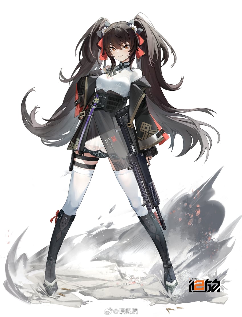 type 97 and jiangyu (girls' frontline and 1 more) drawn by nuanpapa