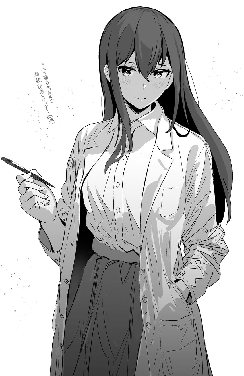 makise kurisu (steins;gate) drawn by metsu_end