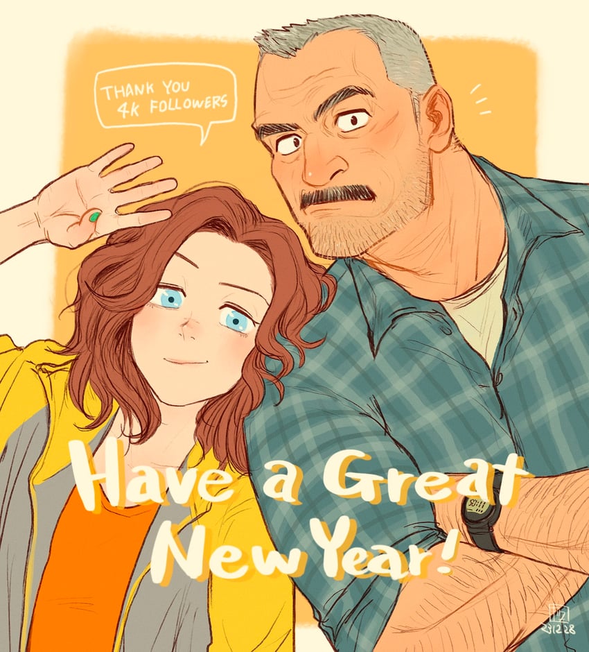 aaron gruber and madison (original) drawn by o_natsuo88