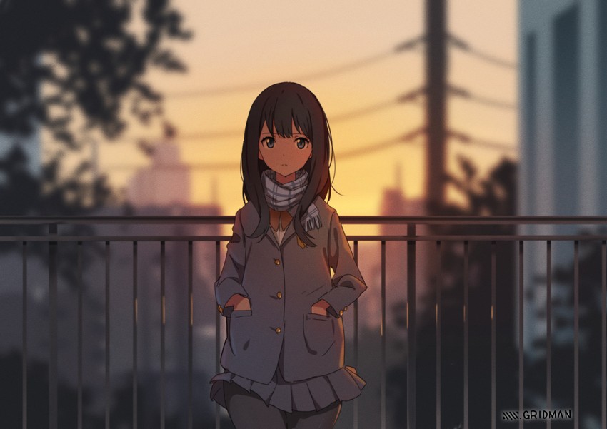 takarada rikka (gridman universe and 1 more) drawn by domo1220
