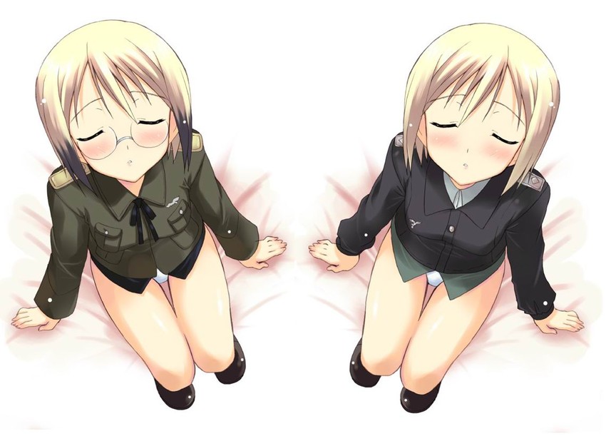 erica hartmann and ursula hartmann (world witches series and 2 more) drawn by kyogoku_shin
