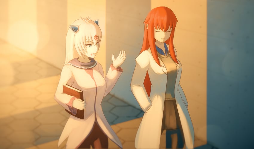 promestein and la croix (mon-musu quest!) drawn by to_kage_p