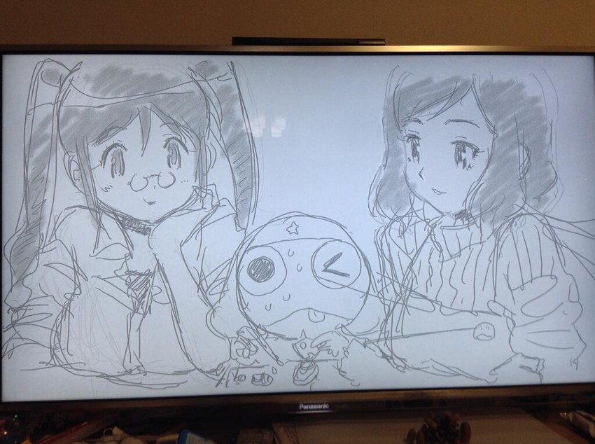 iori rinko, keroro, and hinata aki (gundam and 2 more) drawn by yoshizaki_mine