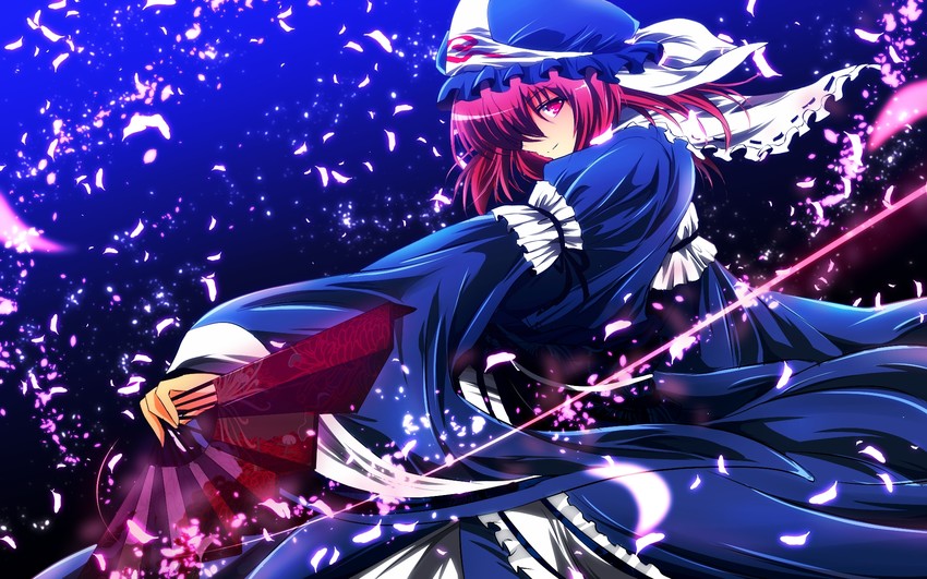 saigyouji yuyuko (touhou) drawn by nekominase
