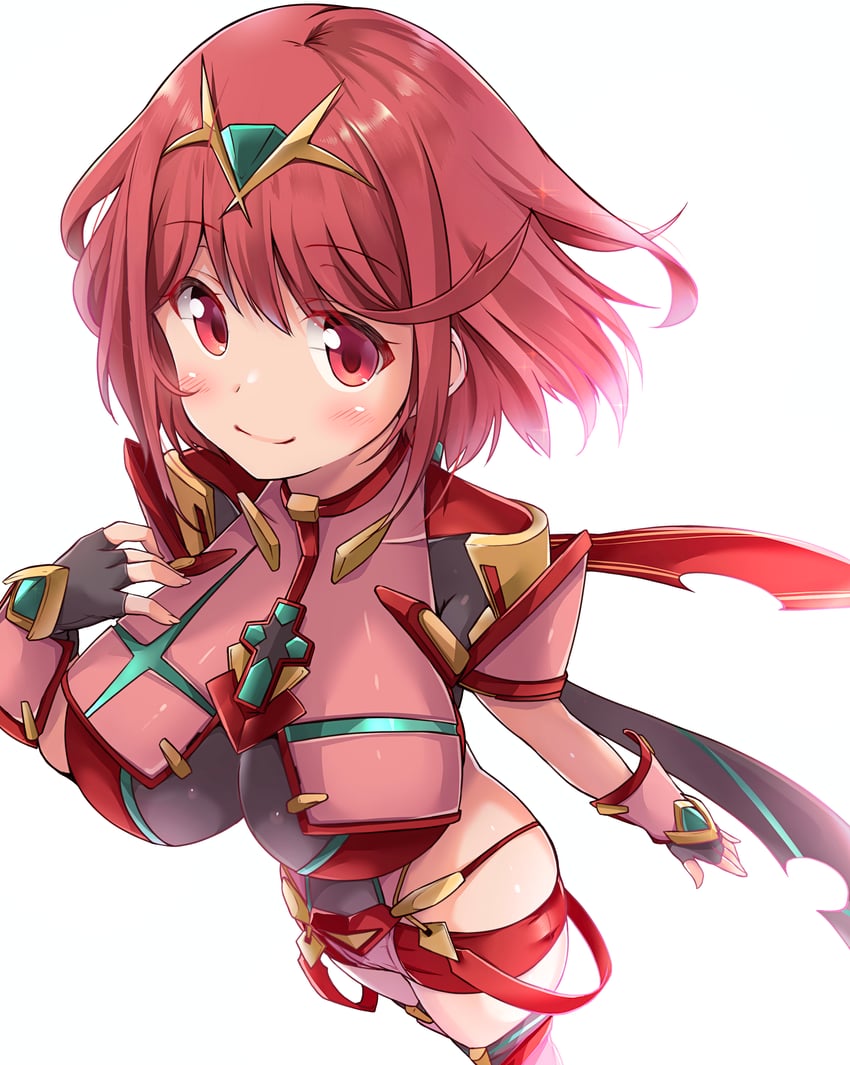 pyra (xenoblade chronicles and 1 more) drawn by kurokaze_no_sora