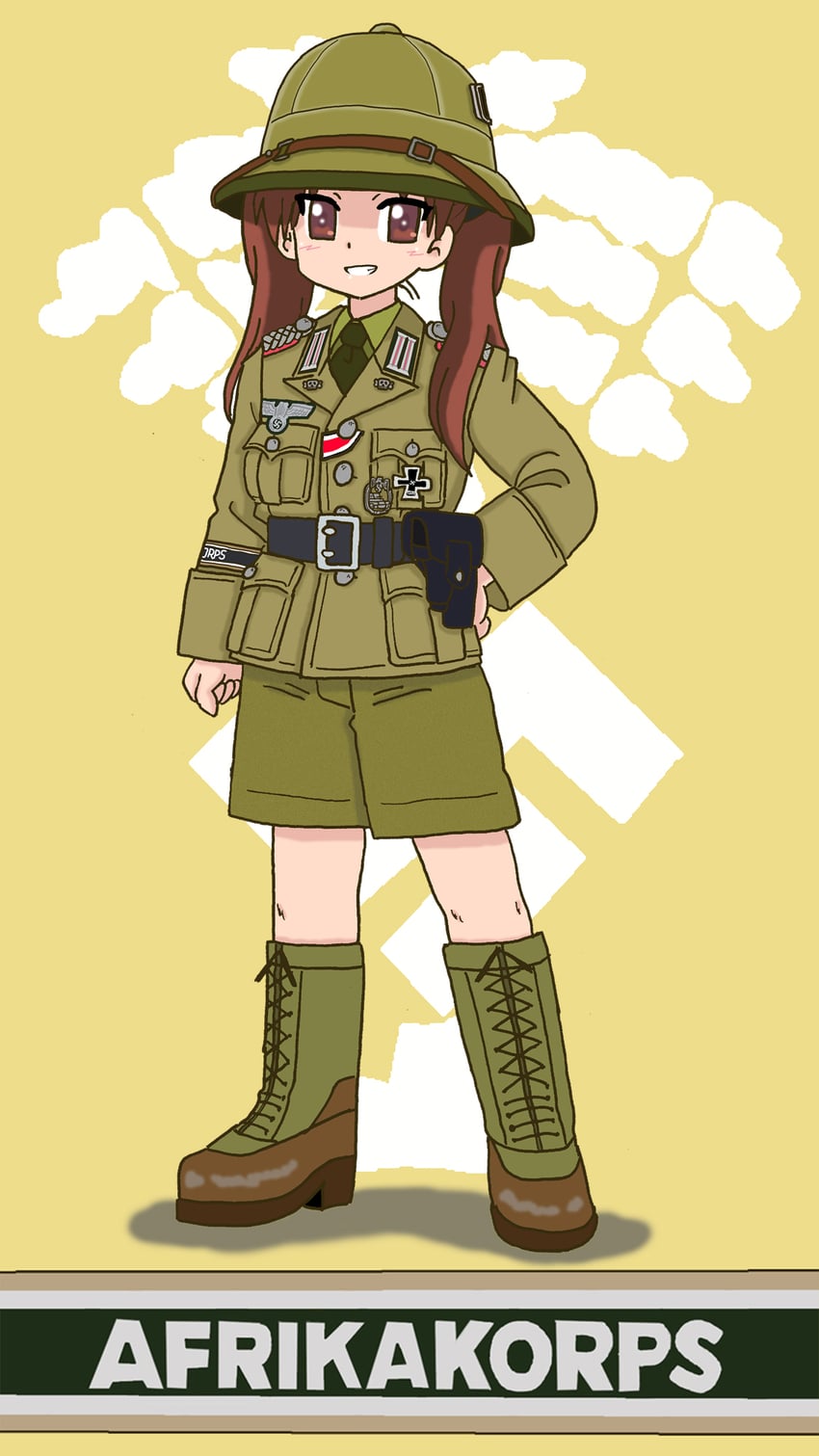 kadotani anzu (girls und panzer) drawn by yasu_(luchs&mardar)