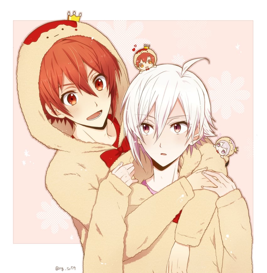 nanase riku and kujou tenn (idolish7) drawn by nau_(rg_sn79)