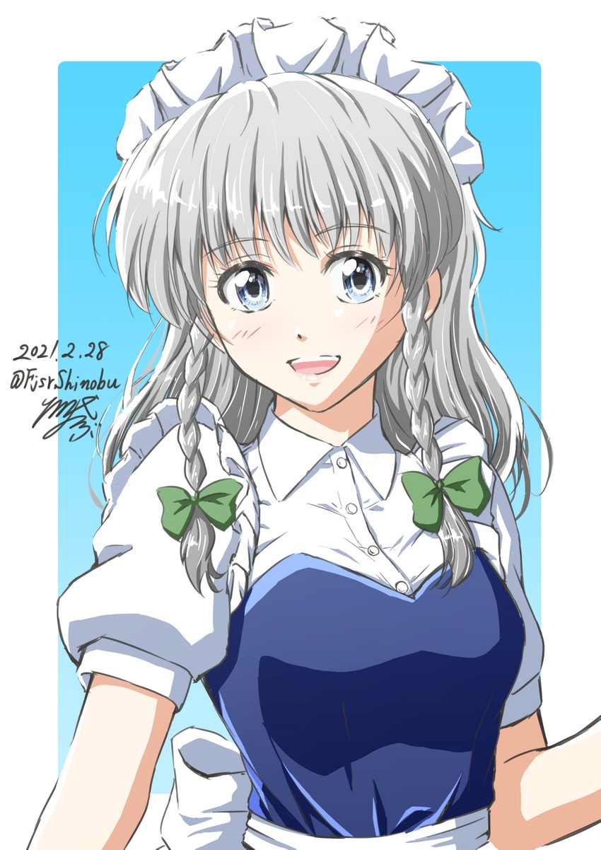 izayoi sakuya (touhou and 1 more) drawn by shino-puchihebi