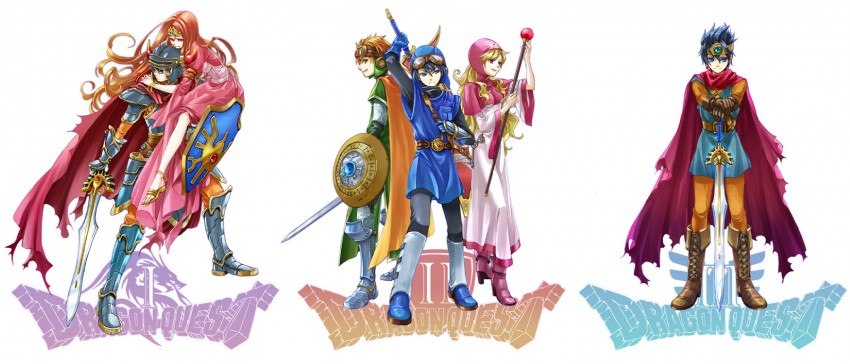 princess of moonbrook, roto, prince of lorasia, prince of samantoria, hero, and 1 more (dragon quest and 3 more) drawn by hinafuru