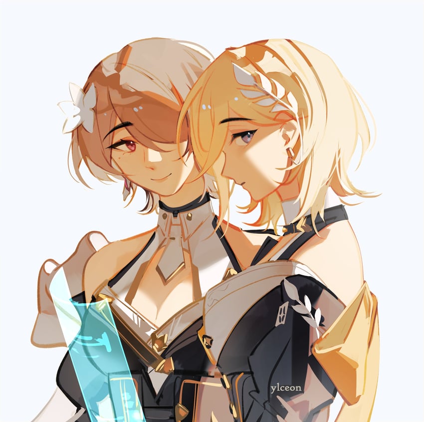 rita rossweisse and durandal (honkai and 1 more) drawn by ylceon