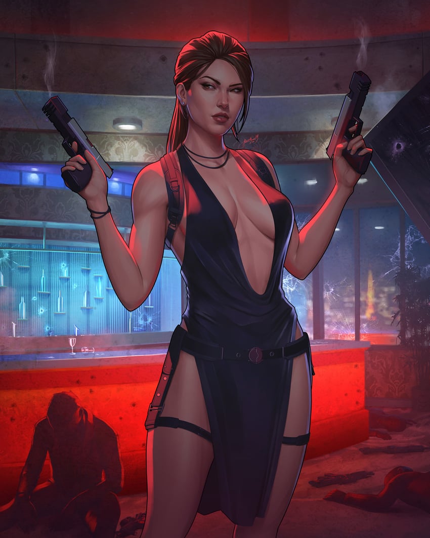 lara croft (tomb raider and 1 more) drawn by dalejomej