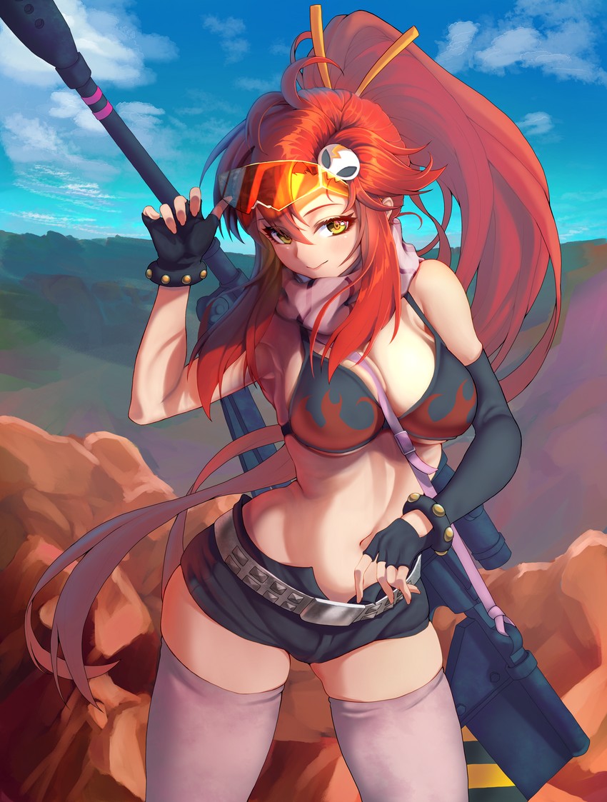 yoko littner (tengen toppa gurren lagann) drawn by marse_(rokudaime)