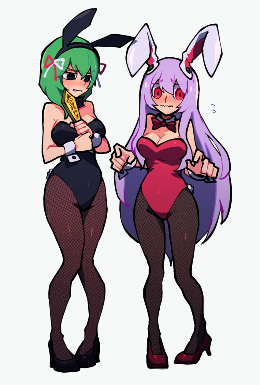 reisen udongein inaba and shiki eiki (touhou) drawn by iganashi1