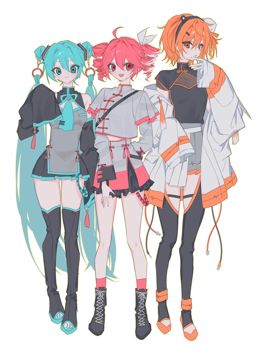 hatsune miku, kasane teto, and adachi rei (vocaloid and 3 more) drawn by a4f9gybaah5219