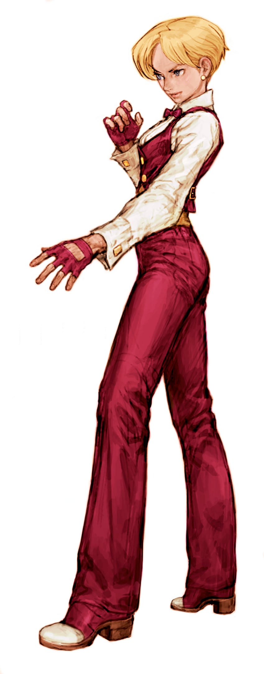 king (the king of fighters and 2 more) drawn by nishimura_kinu
