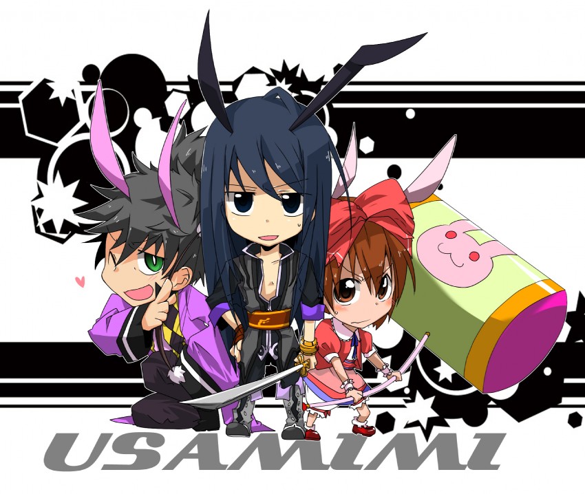 yuri lowell, raven, and karol capel (tales of and 1 more) drawn by araragi_ayune