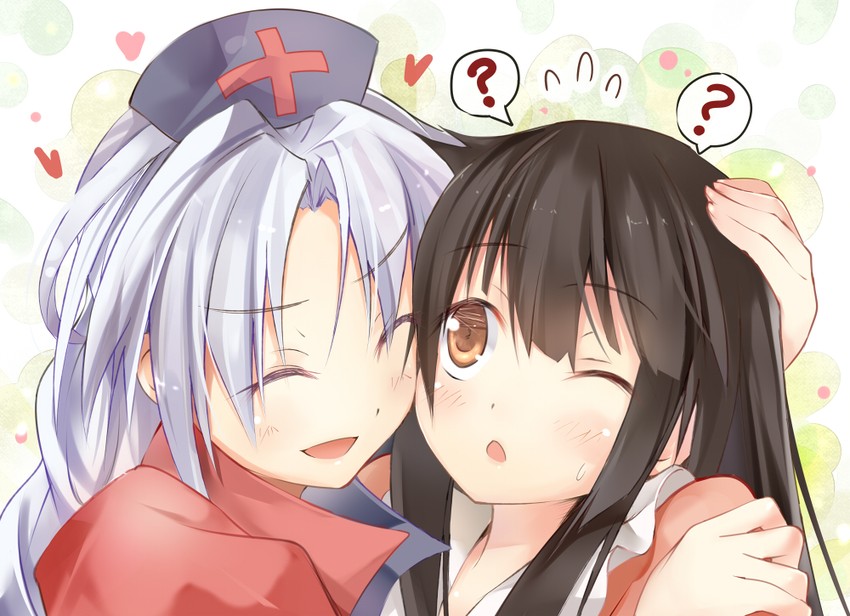 houraisan kaguya and yagokoro eirin (touhou) drawn by efe