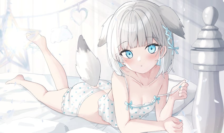 mofuri wanco (indie virtual youtuber) drawn by saeki_sora