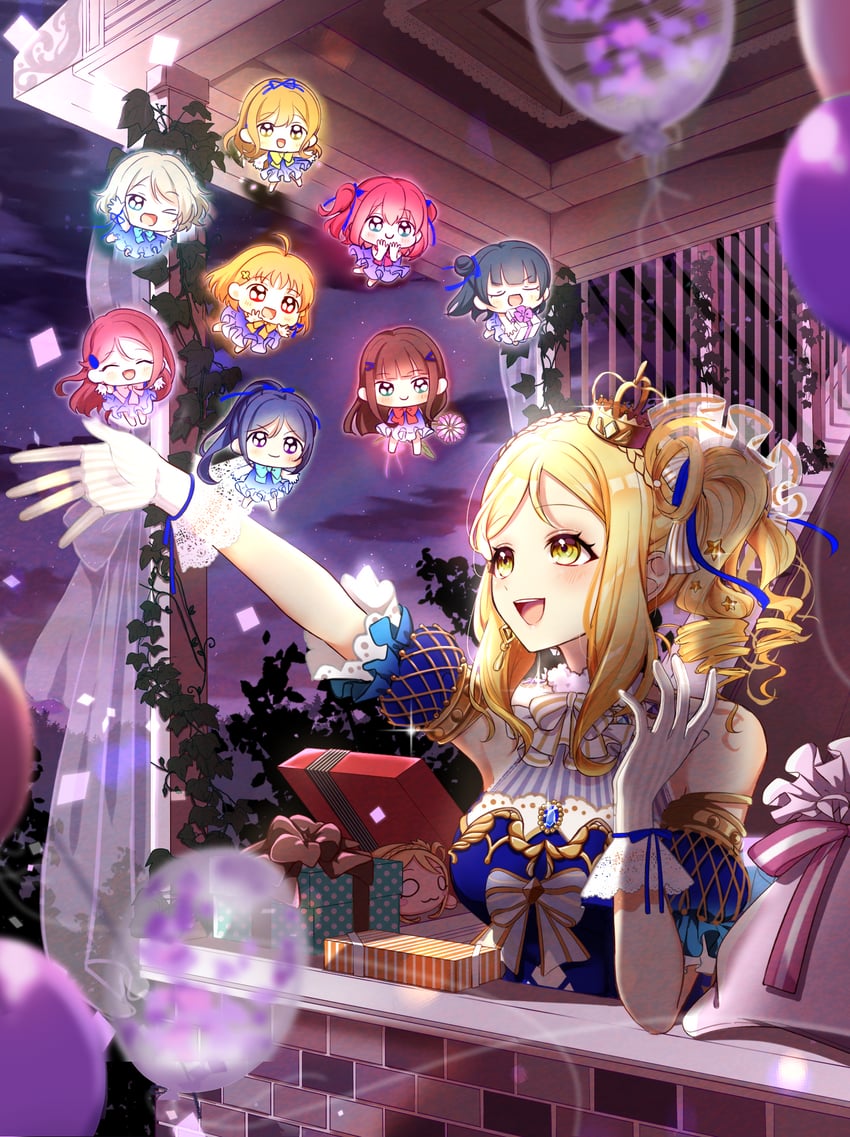 watanabe you, tsushima yoshiko, sakurauchi riko, takami chika, matsuura kanan, and 4 more (love live! and 2 more) drawn by nakaya_rei