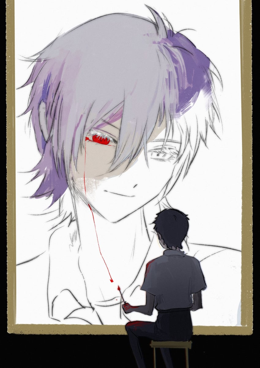 ikari shinji and nagisa kaworu (neon genesis evangelion) drawn by yexuan825