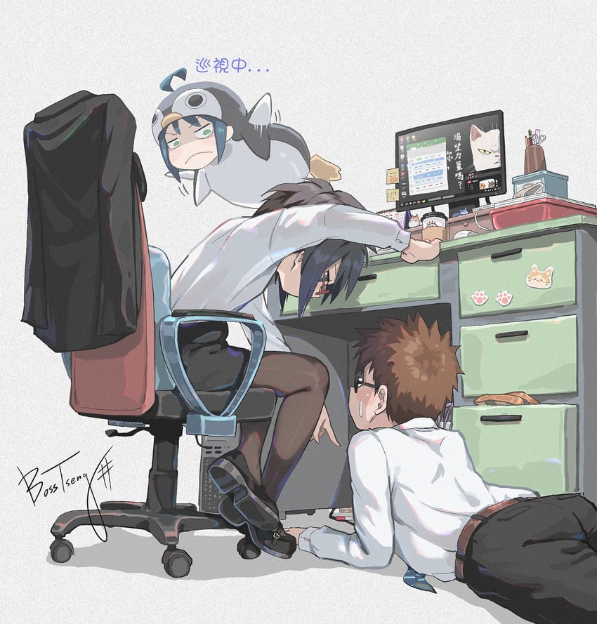 natsuki, perth, and xinru (original and 2 more) drawn by bosstseng
