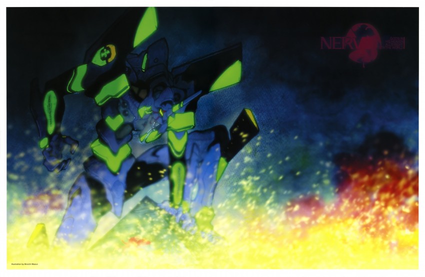 neon genesis evangelion and 2 more drawn by masuo_shouichi