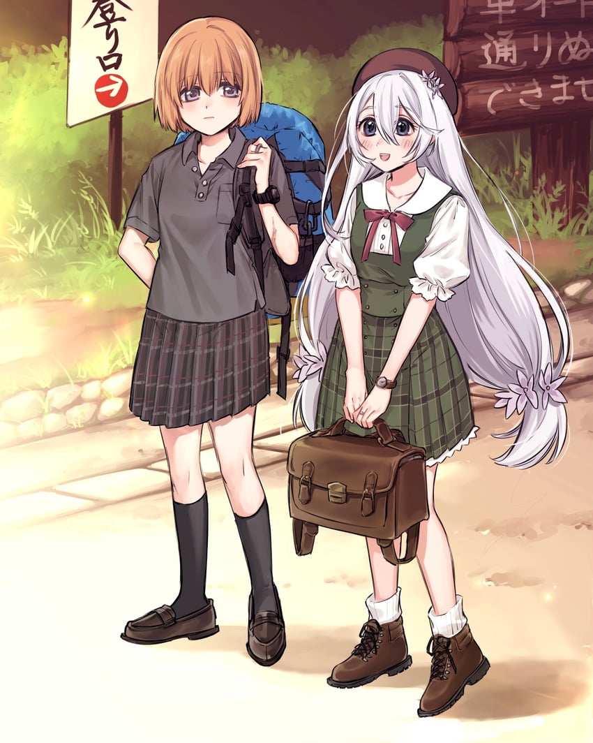 miura asahi and aoba chika (mahou shoujo madoka magica and 1 more) drawn by yukishiro_(hitsuji)
