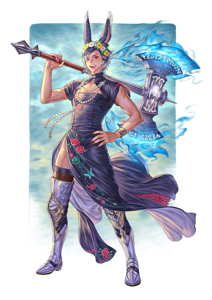warrior of light and warrior (original and 2 more) drawn by arina_nary