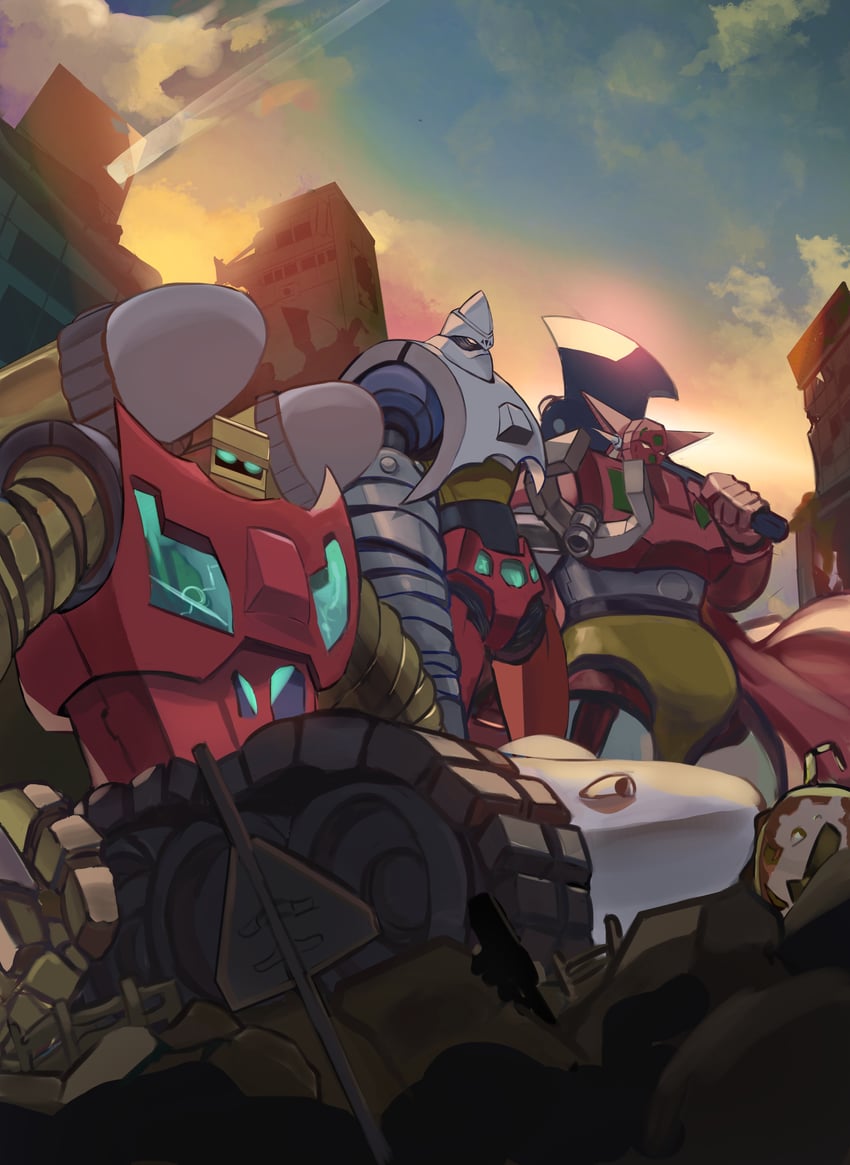 getter-1, getter-2, and getter-3 (getter robo) drawn by magett