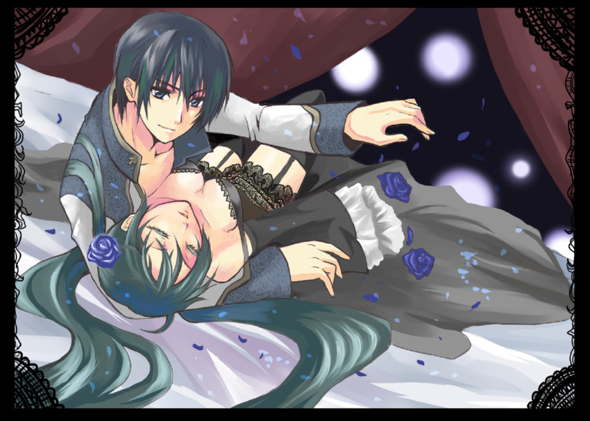 hatsune miku and kaito (vocaloid and 1 more) drawn by nanami_kazusa
