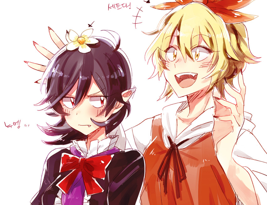 houjuu nue and toramaru shou (touhou) drawn by 6_(yuchae)