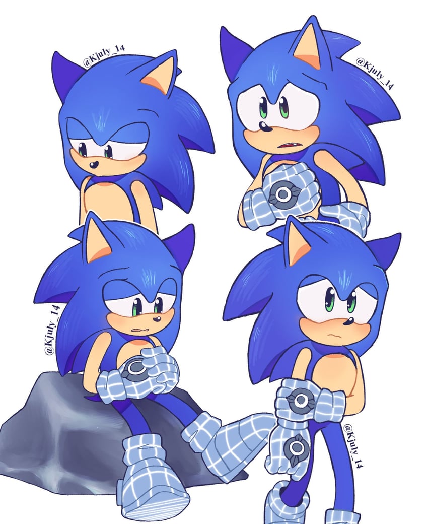 sonic the hedgehog (sonic and 1 more) drawn by kjuly_14