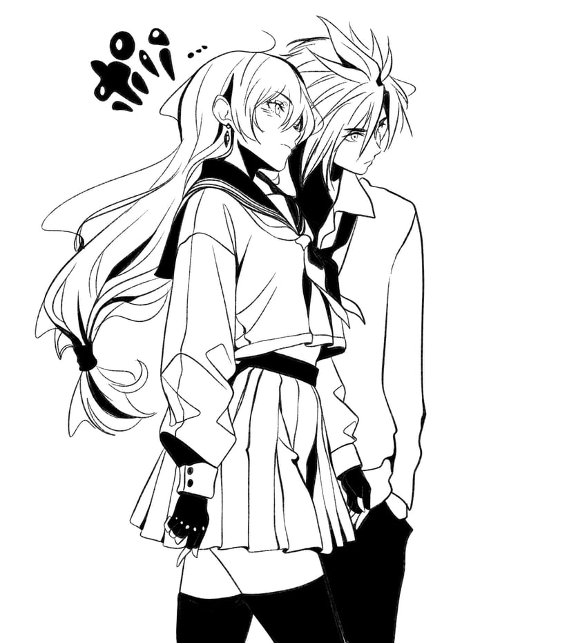 tifa lockhart and cloud strife (final fantasy and 2 more) drawn by demonerith