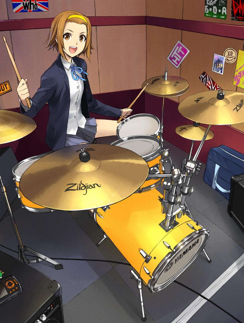 tainaka ritsu (k-on! and 2 more) drawn by kriss_sison