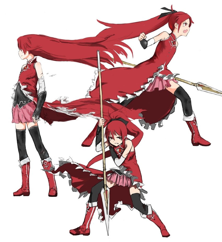 sakura kyoko (mahou shoujo madoka magica) drawn by y_(khakiyawn)