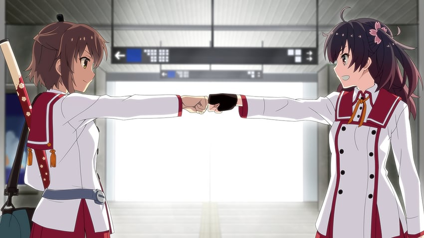 etou kanami and asakura mihono (toji no miko and 1 more)
