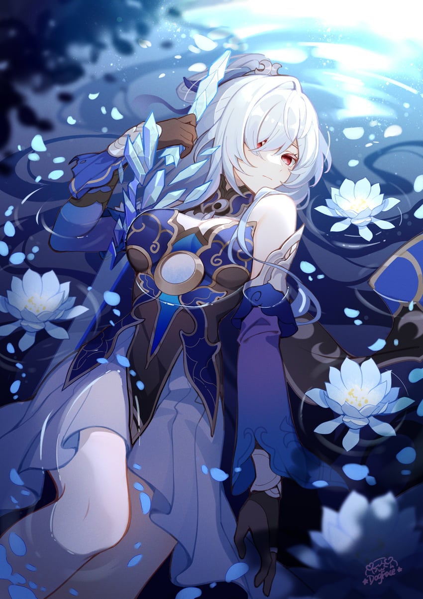 jingliu (honkai and 1 more) drawn by gou_lianlian_dogface
