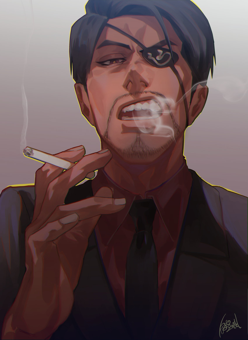 majima goro (ryuu ga gotoku) drawn by irei_yukitoshi