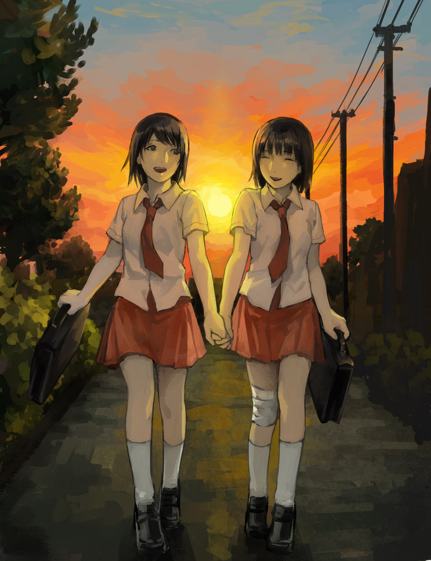 amakura mio and amakura mayu (fatal frame and 1 more) drawn by kikutake_ranmaru