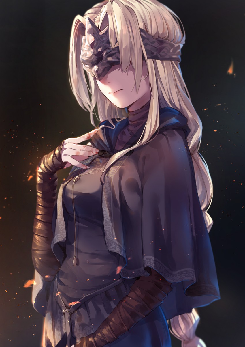 fire keeper (dark souls and 1 more) drawn by mr.lime