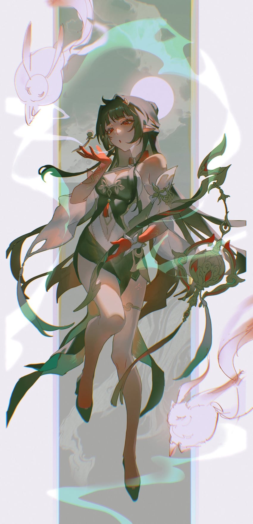 lingsha and fuyuan (honkai and 1 more) drawn by oastlv