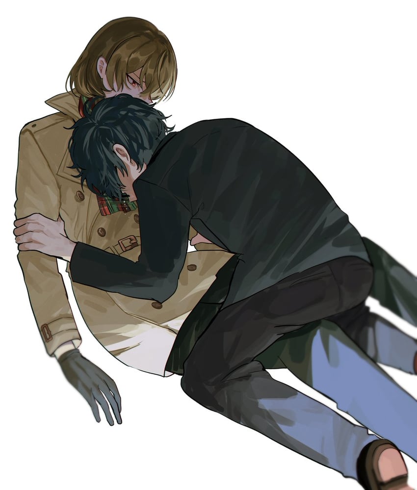 amamiya ren and akechi gorou (persona and 2 more) drawn by fsmaichobpeg0