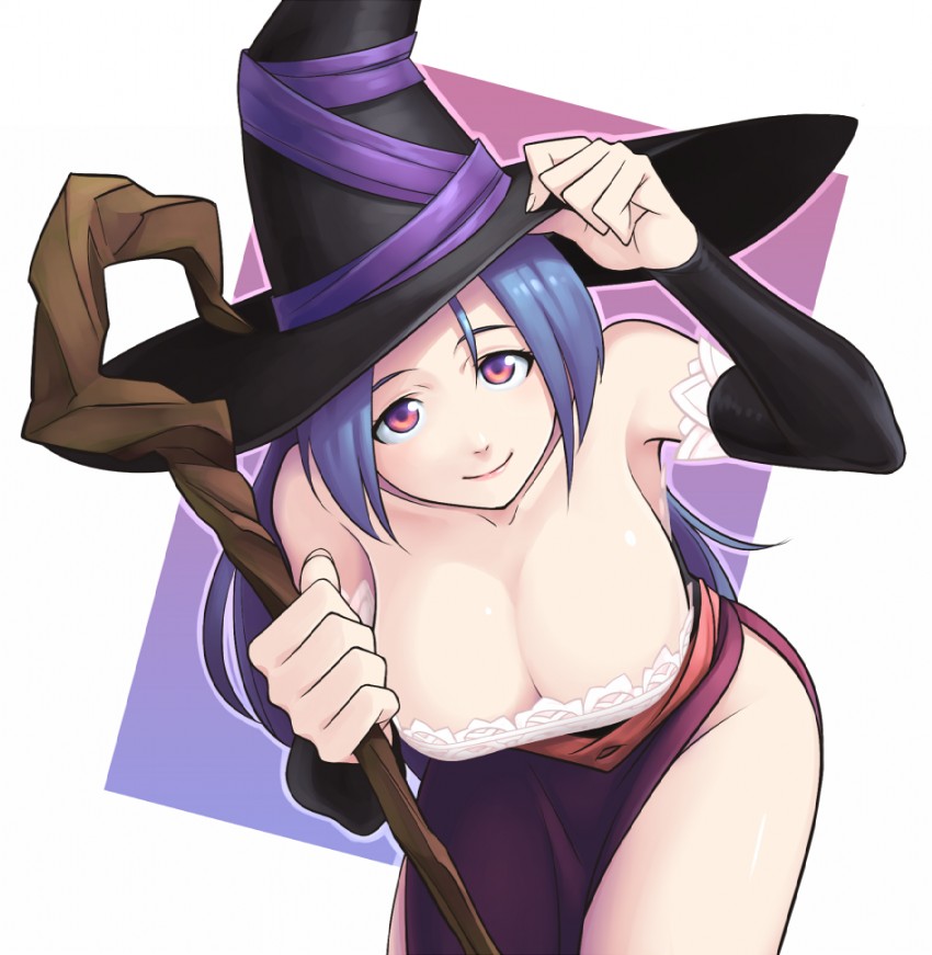 miura azusa and sorceress (idolmaster and 1 more) drawn by sat_(yukipoha)