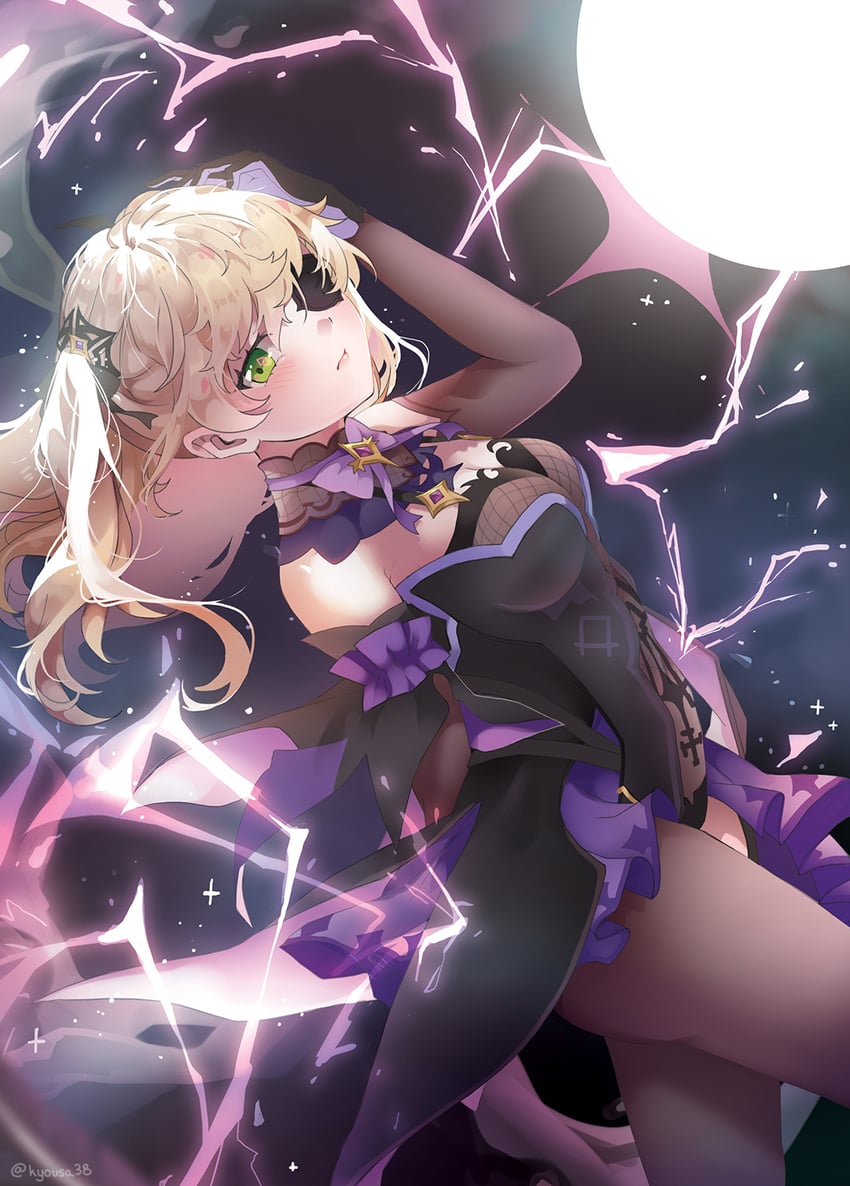 fischl (genshin impact) drawn by kyousa38