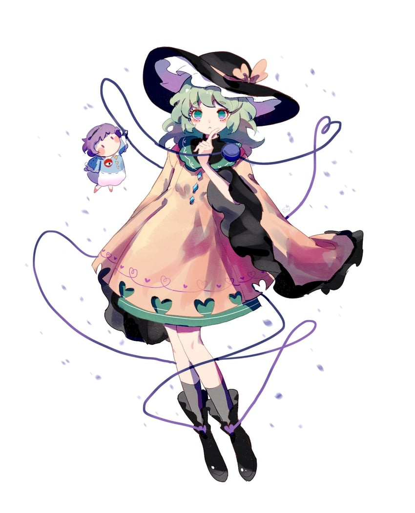 komeiji koishi and komeiji satori (touhou) drawn by cake_mogo
