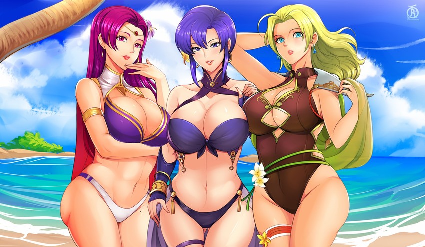 ursula, selena, and brunnya (fire emblem and 4 more) drawn by revolverwing