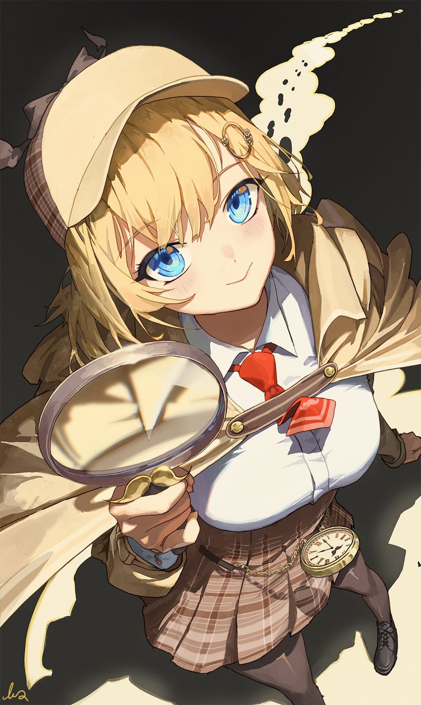 watson amelia (hololive and 1 more) drawn by m.q_(mqkyrie)