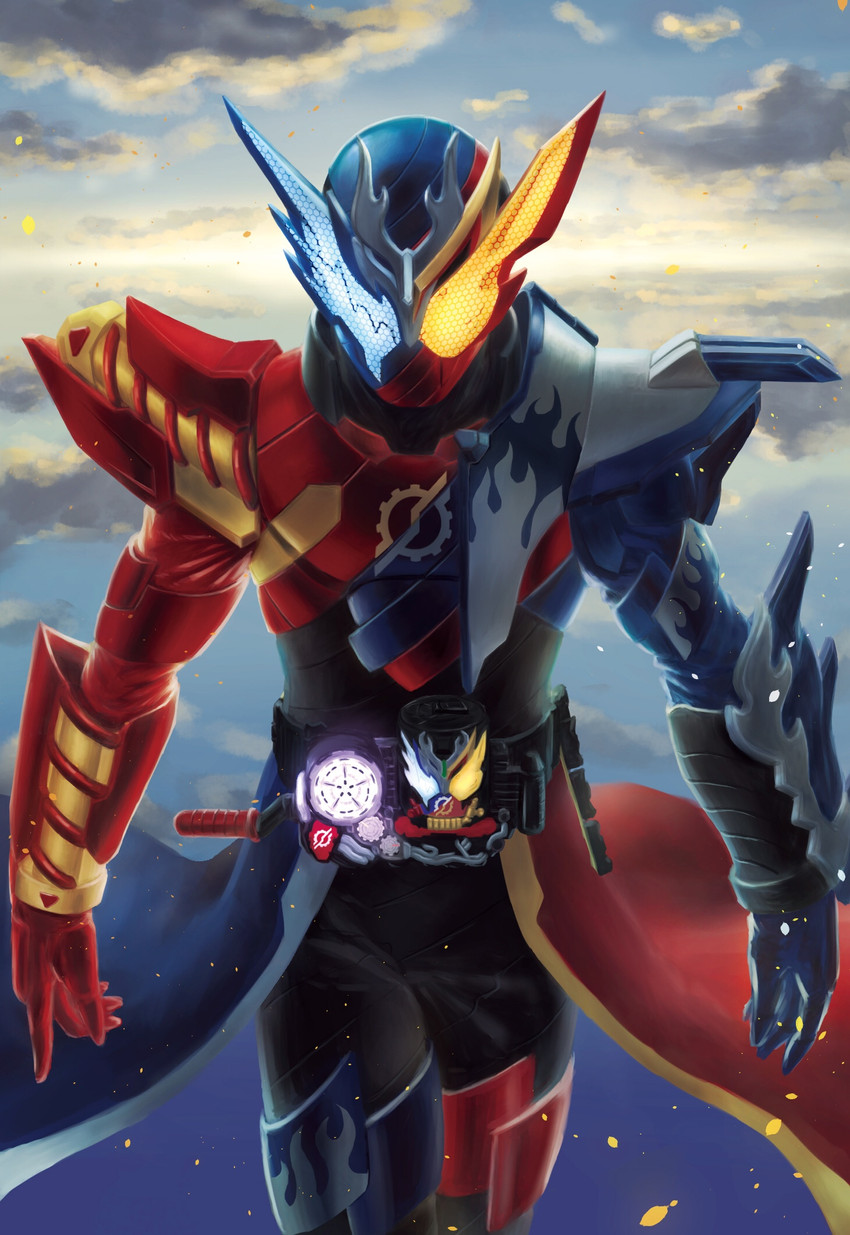 kamen rider build and kamen rider cross-z (kamen rider and 1 more) drawn by namahamu913