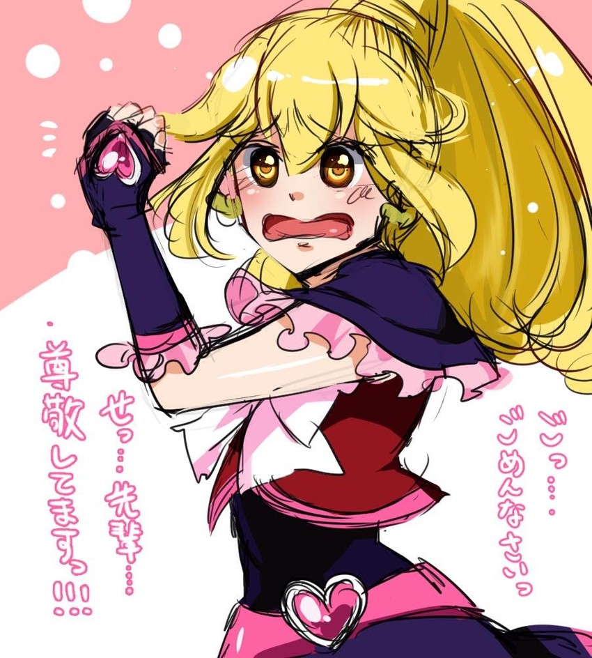 kise yayoi, cure peace, and cure black (precure and 3 more) drawn by komanana320