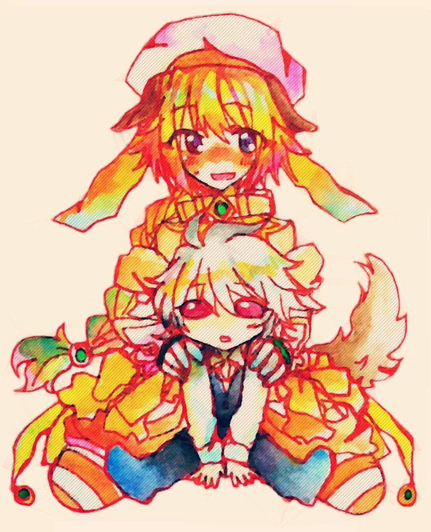 sieg and jeanne d'arc (fate and 1 more) drawn by kanezuru-kun